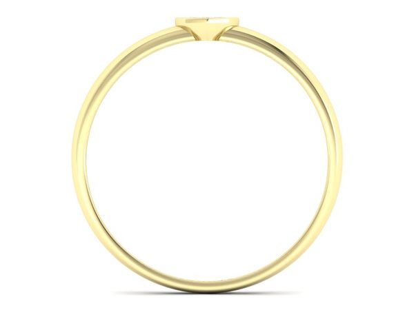 Złoty Pierścionek z brylantami żółte złoto 585 - p16244z
