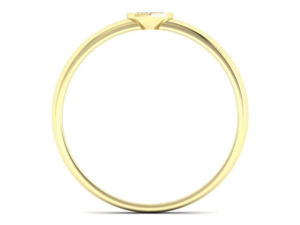 Złoty Pierścionek z rubinami żółte złoto 585 - p16244zr