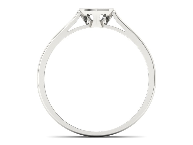 Złoty pierścionek z brylantami białe złoto - p16245b — zdjęcie 2