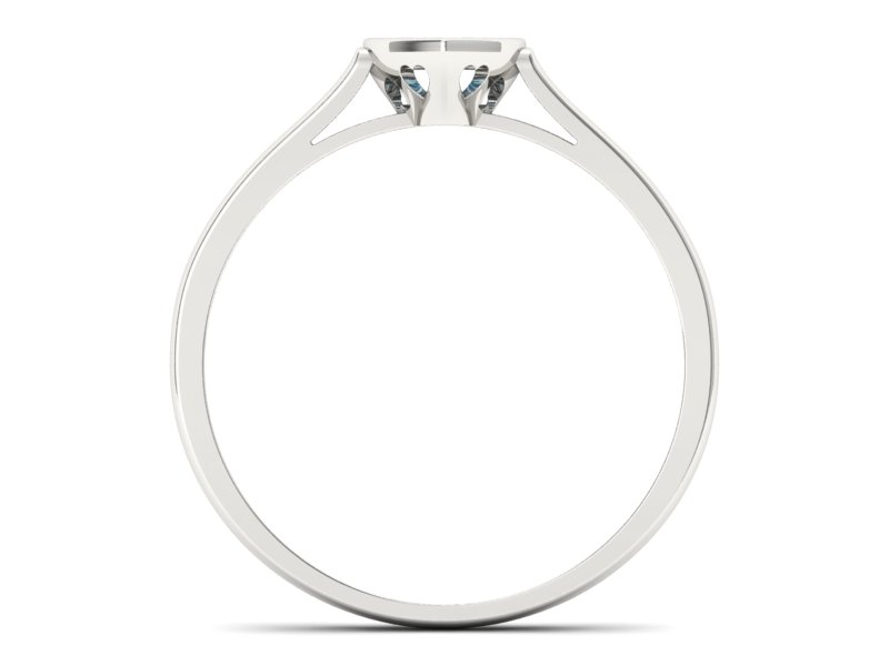 Złoty pierścionek z topazami białe złoto - p16245ba — zdjęcie 2