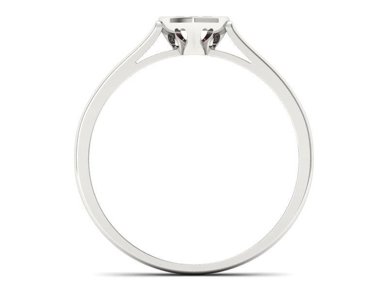 Złoty pierścionek z granatami białe złoto - p16245bgr — zdjęcie 2