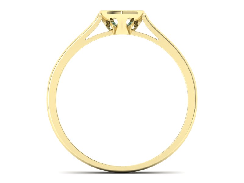 Złoty pierścionek z topazami żółte złoto - p16245za — zdjęcie 2