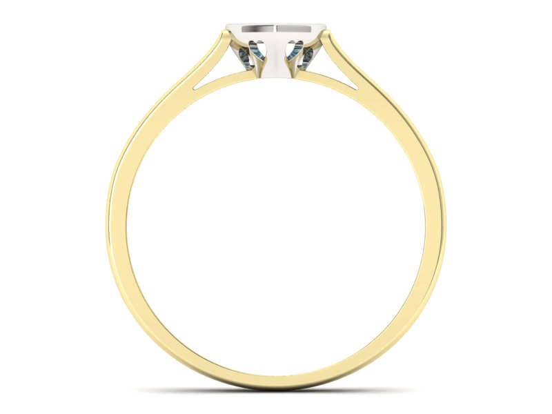 Pierścionek z topazami żółte białe złoto - p16245zba — zdjęcie 2