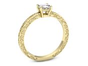 Złoty Pierścionek z diamentem żółte złoto 585 - p16275z - 3