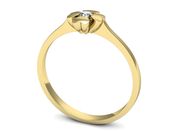 Pierścionek zaręczynowy z brylantem żółte złoto - p16285z - 3