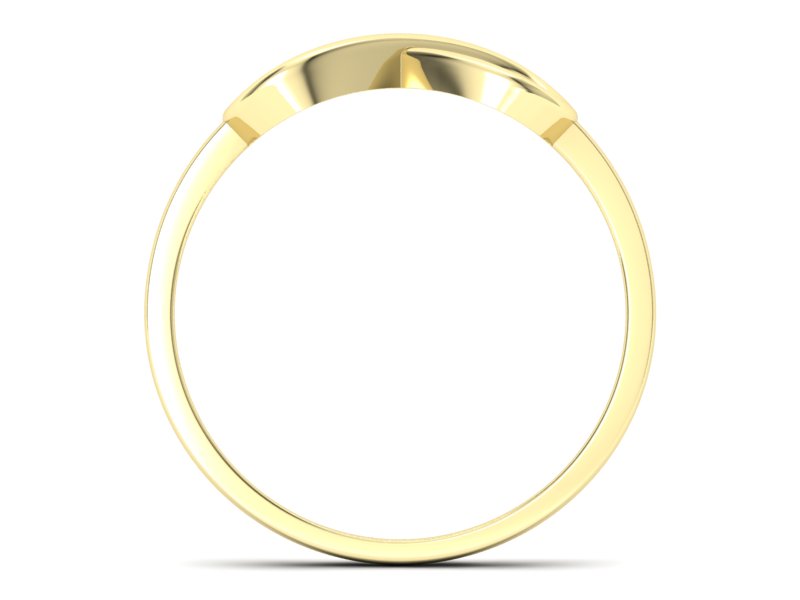 Złoty pierścionek żółte złoto - p16287z — zdjęcie 2