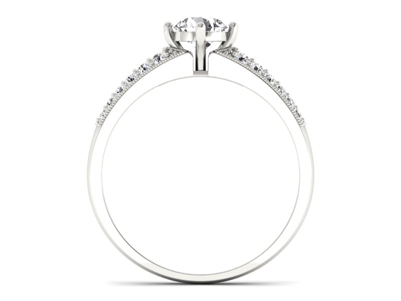 Pierścionek z Brylantami - Ekskluzywny Design - p16297bx — zdjęcie 2