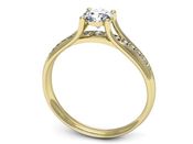 Pierścionek zaręczynowy z brylantami złoto 585 - p16305z - 3