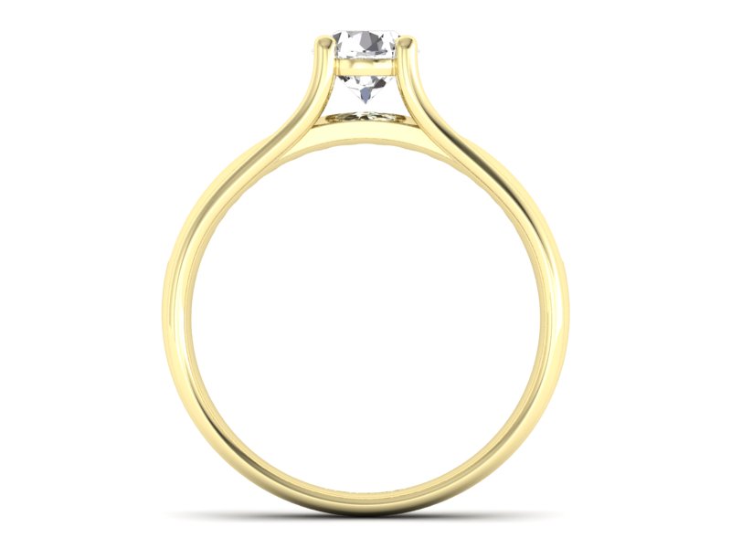 Pierścionek zaręczynowy z brylantami - p16305z — zdjęcie 2