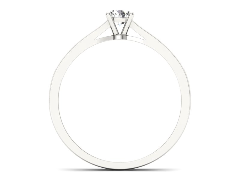 Pierścionek z platyny z brylantami - p16312pt — zdjęcie 2