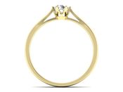Pierścionek zaręczynowy z diamentem żółte złoto - p16330z - 2