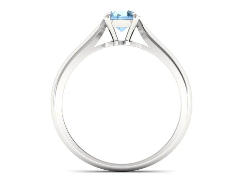 Złoty pierścionek z topazem białe złoto - p16338btp — zdjęcie 2