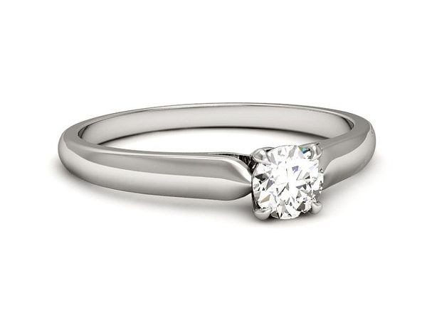 Pierścionek zaręczynowy z diamentem próba 950 - p16342pt