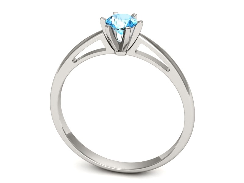 Złoty pierścionek z topazem białe złoto - p16343btp — zdjęcie 3