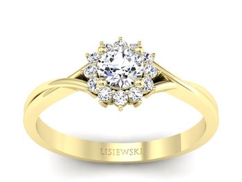 Złoty pierścionek z białym szafirem - p16352zszb - 1