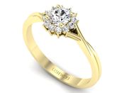 Złoty pierścionek z białym szafirem - p16352zszb - 3