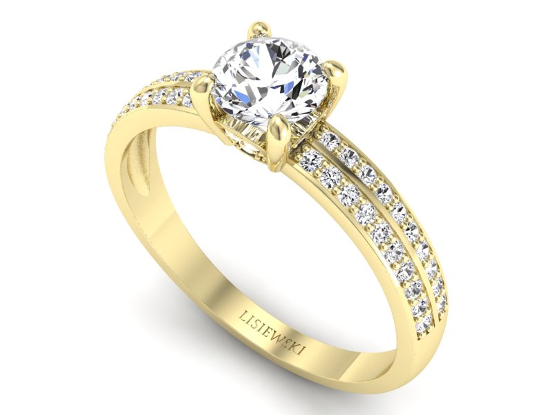 Ekskluzywny pierścionek z diamentami Lisiewski - p16356zx — zdjęcie 3
