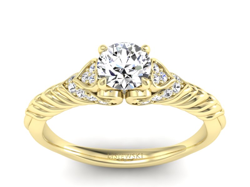 Pierścionek zaręczynowy z brylantami - p16380z