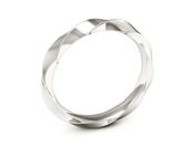 Obrączka pierścionek białe złoto próba 585 - p16405b - 3