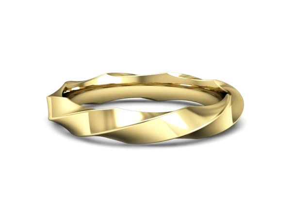 Obrączka pierścionek żółte złoto próba 585 - p16405z