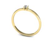 Pierścionek zaręczynowy z brylantem żółte złoto - p16430z - 3