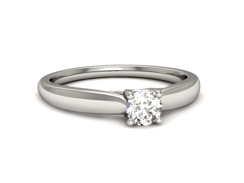 Pierścionek z brylantami białe złoto - p16442b — zdjęcie 3