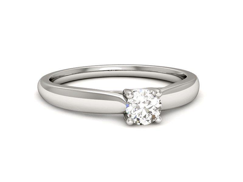 Pierścionek z platyny z brylantami - p16442pt — zdjęcie 3