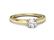 Pierścionek zaręczynowy z brylantem złoto 585 - p16443z - 2