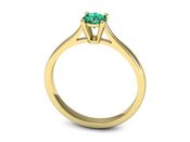 Złoty pierścionek ze szmaragdem - p16477zsm - 3