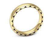 Obrączka pierścionek żółte złoto próba 585 - p16489z - 3