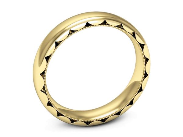 Obrączka pierścionek żółte złoto próba 585 - p16489z