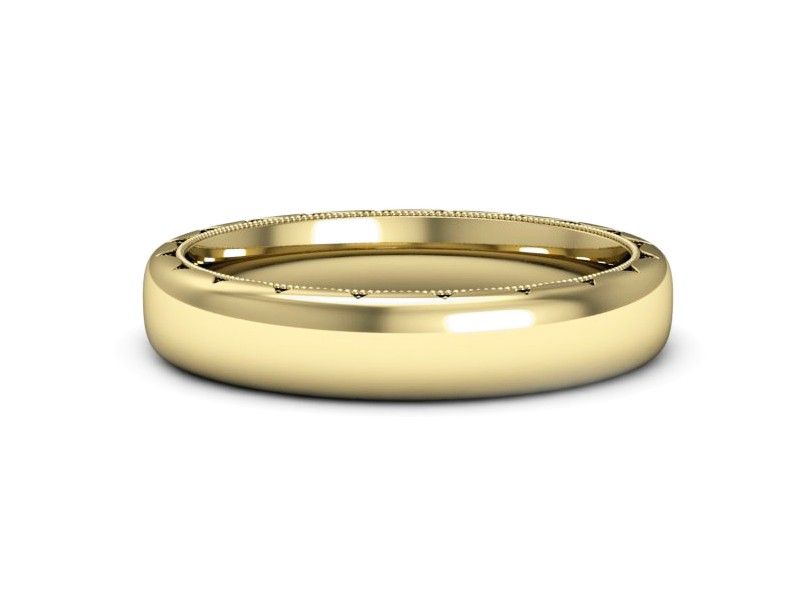 Obrączka pierścionek żółte złoto próba 585 - p16489z - 2