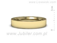 Obrączka pierścionek żółte złoto próba 585 - p16490z- 2