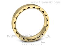 Obrączka pierścionek żółte złoto próba 585 - p16490z- 3