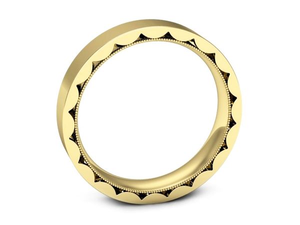 Obrączka pierścionek żółte złoto próba 585 - p16490z