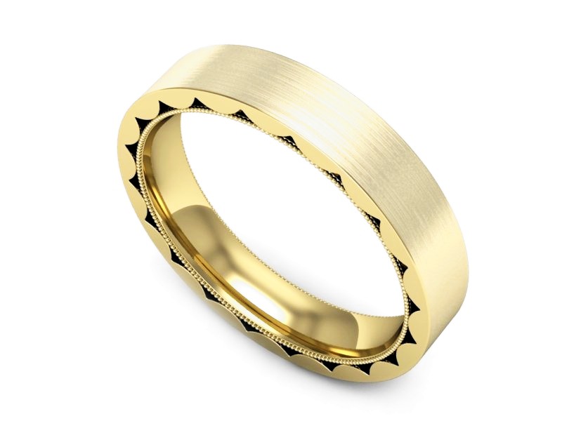 Obrączka pierścionek żółte złoto - p16490zmp