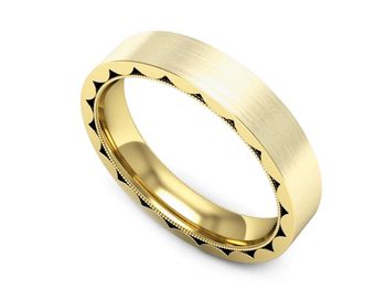 Obrączka pierścionek żółte złoto próba 585 - p16490zmp - 1