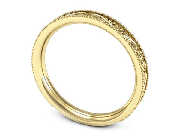 Obrączka pierścionek żółte złoto próba 585 - p16508z