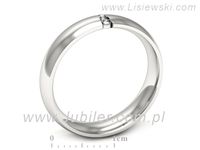 Pierscionek Obrączka z brylantami białe złoto próba 585 - p16543b- 3