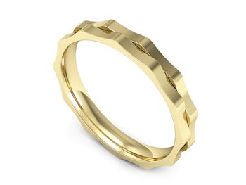 Obrączka pierścionek żółte złoto próba 585 - p16544z - 1
