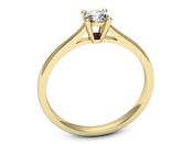 Złoty pierścionek z brylantem i rubinem - p16547zr - 3