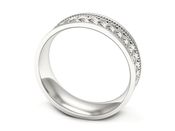 Obrączka pierścionek białe złoto próba 585 - p16568b - 3