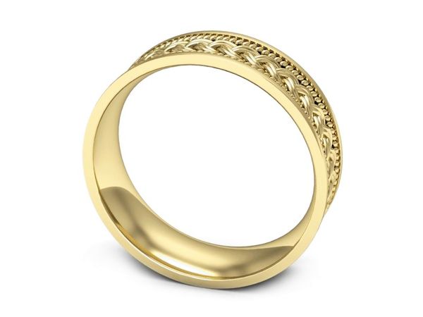 Obrączka pierścionek żółte złoto próba 585 - p16568z
