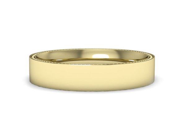 Obrączka płaska soczewkowa żółte złoto proba 585 - p16635z