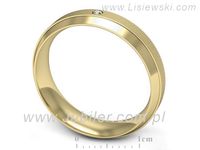 Obrączka z brylantem żółte złoto próba 585 - p16674zms- 3