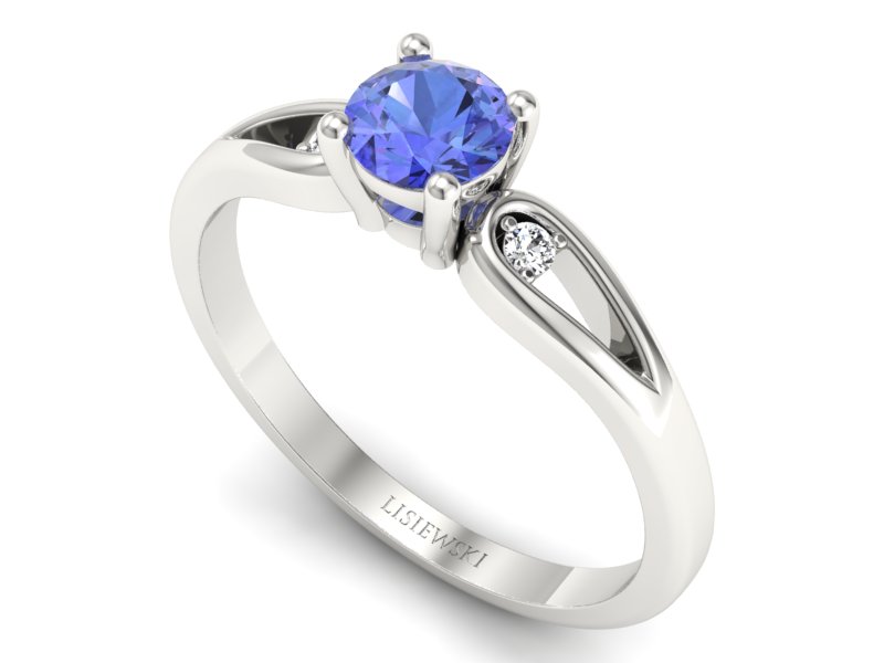 Pierścionek z Tanzanitem - Synonim Elegancji - p16677btx — zdjęcie 3