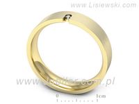 Obrączka z brylantem żółte złoto próba 585 - p16722zmp- 3