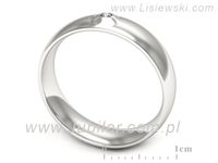 Obrączka z brylantem białe złoto próba 585 - p16727b- 3