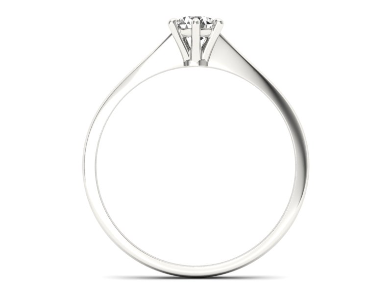 Złoty pierścionek z brylantem - p16760b — zdjęcie 2