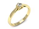 Złoty pierścionek z brylantem złoto próba 585 — p16776z